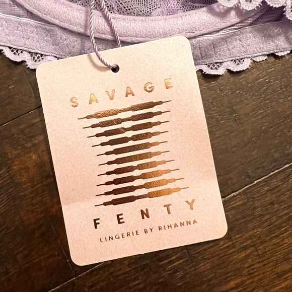 Savage X Fenty by Rihanna lavender Satin Bra 36DD - Picture 6 of 8
